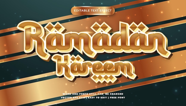 Effet De Texte Modifiable Ramadan Shine