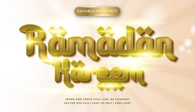 Effet De Texte Modifiable Ramadan Shine