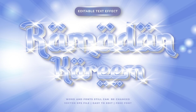 Effet De Texte Modifiable Ramadan Shine
