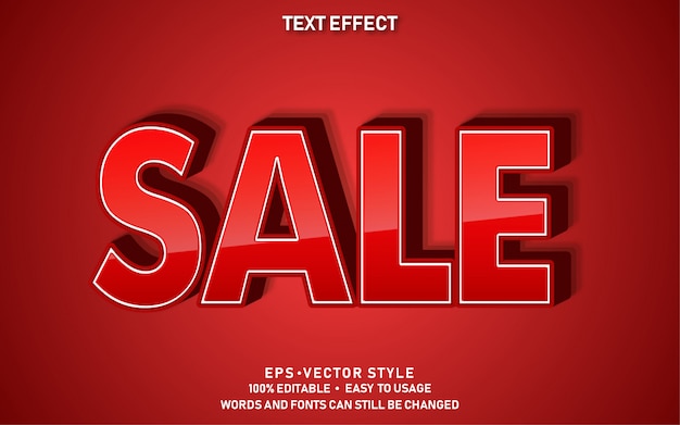 Effet De Texte Modifiable Red Sale