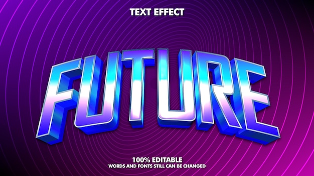 Effet de texte modifiable rétro moderne