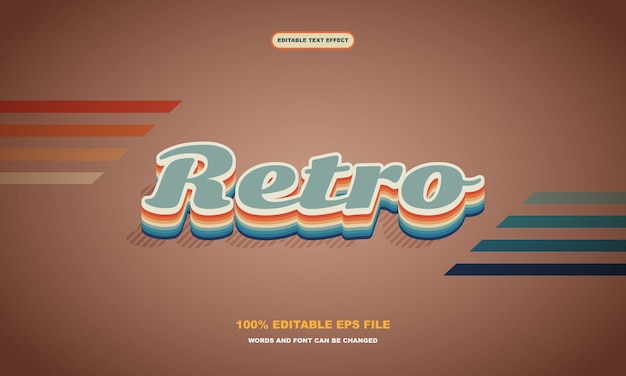 EFFET DE TEXTE MODIFIABLE RÉTRO