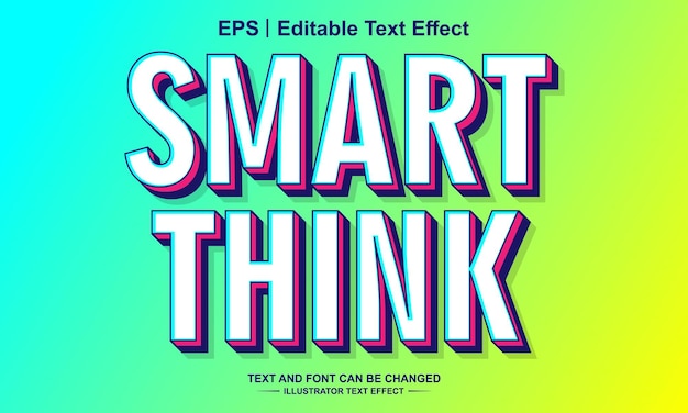 Effet de texte modifiable Smart Think