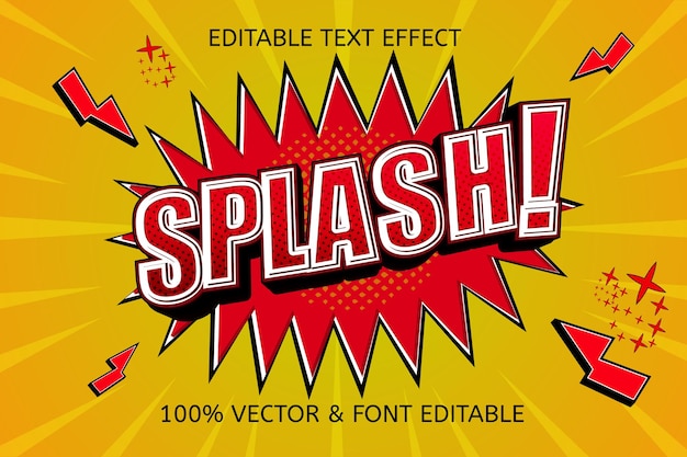Effet De Texte Modifiable Splash
