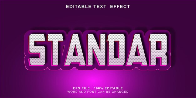Effet de texte modifiable standard