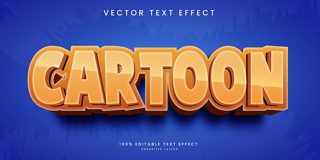 Effet De Texte Modifiable En Style Cartoon