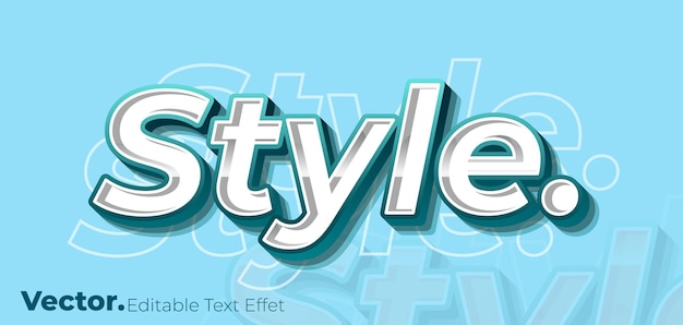 Vecteur effet de texte modifiable de style doux