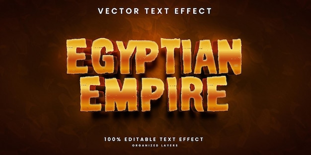 Effet De Texte Modifiable De Style Empire égyptien