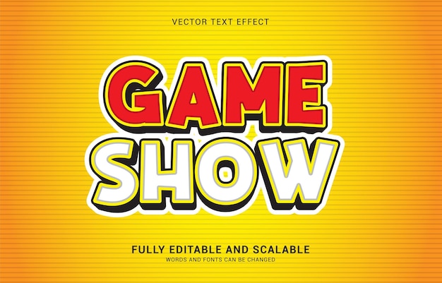 Effet De Texte Modifiable Style Game Show