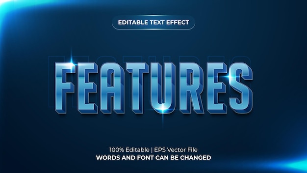 Effet de texte modifiable de style graphique 3D