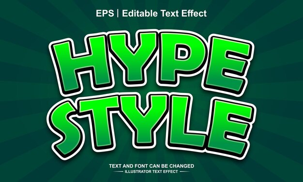 Effet de texte modifiable de style hipe