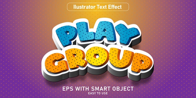 Effet De Texte Modifiable - Style Play Group