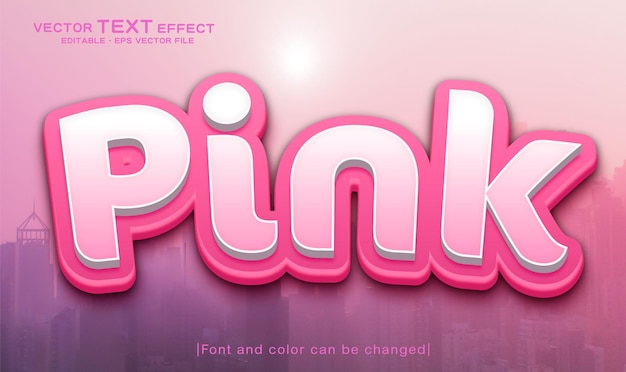 Effet De Texte Modifiable De Style Rose