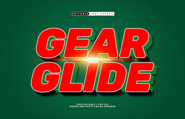 effet de texte modifiable avec un style de texte de course et de jeu