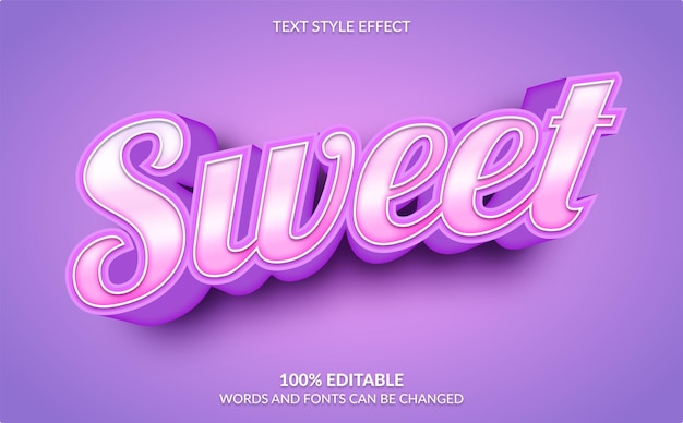 Effet de texte modifiable Style de texte doux