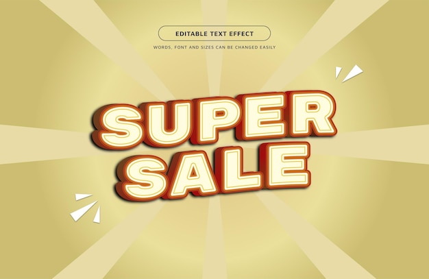 Effet de texte modifiable Super Sale