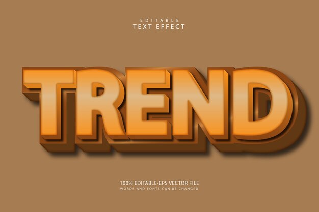 Effet de texte modifiable tendance 3 dimensions gaufrage style moderne