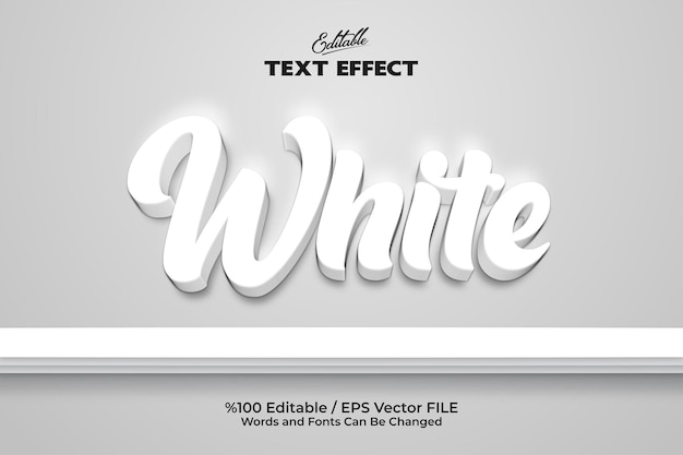 Effet de texte modifiable Texte blanc