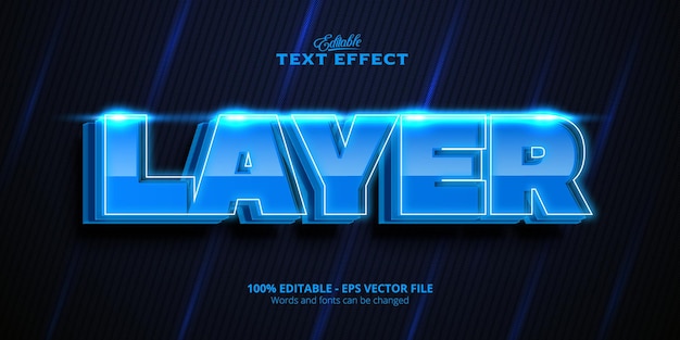 Effet de texte modifiable, Texte de calque