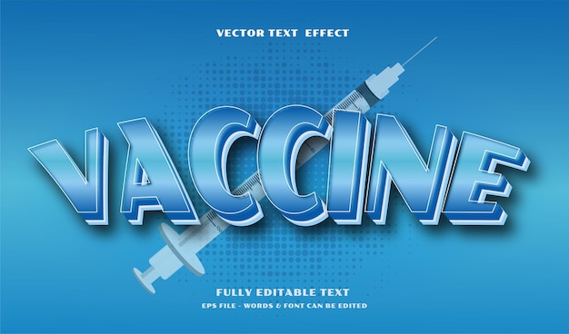 Effet De Texte Modifiable De Vaccin