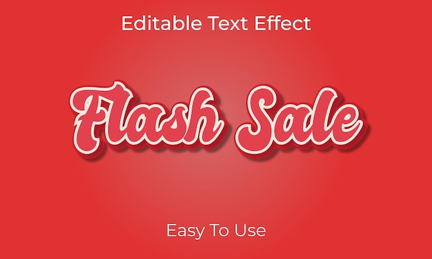 Effet De Texte Modifiable De Vente Flash