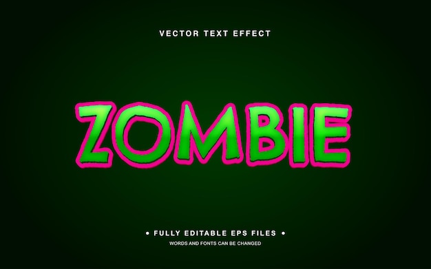 Effet De Texte Modifiable Zombie