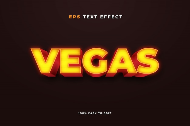 Effet De Texte Neon Vegas