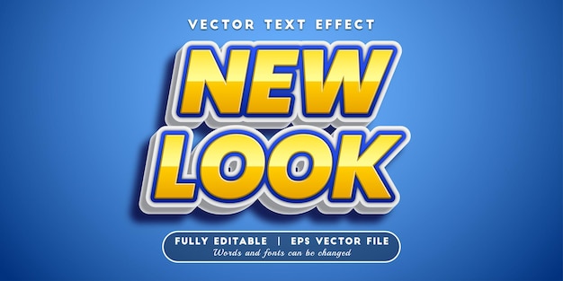 Effet De Texte New Look, Style De Texte Modifiable