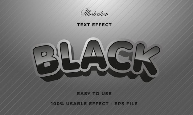 Effet de texte noir