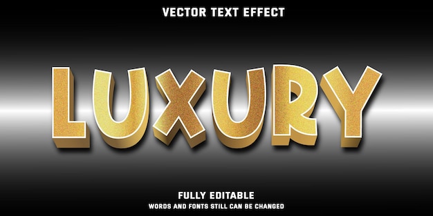 Effet De Texte D'or De Luxe