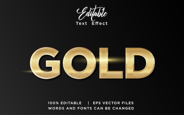 Effet Texte Or