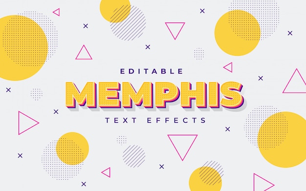 Effet De Texte Orange Memphis