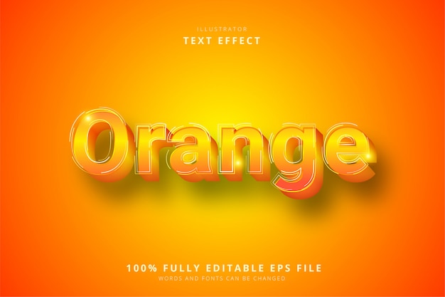 Effet de texte orange