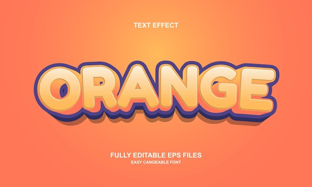 Effet De Texte Orange