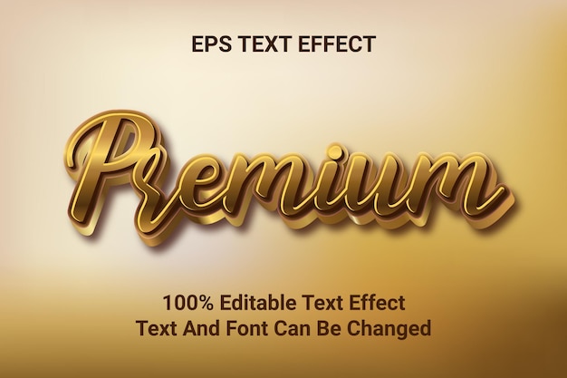 Vecteur effet de texte premium eps