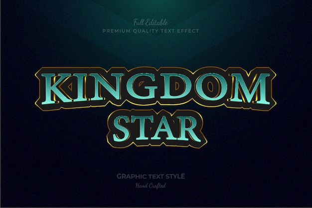 Effet De Texte Premium Modifiable Du Jeu Rpg Kingdom