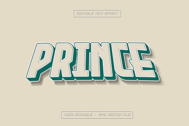 Effet de texte Prince modifiable