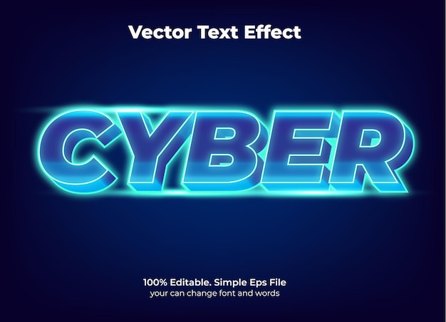 Effet De Texte De Promotion Du Cyber Lundi Modifiable