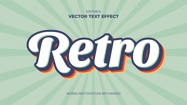 effet de texte rétro-éditable