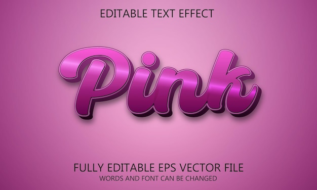 Effet de texte rose