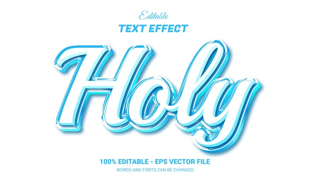 effet de texte saint modifiable