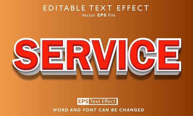 Effet De Texte De Service