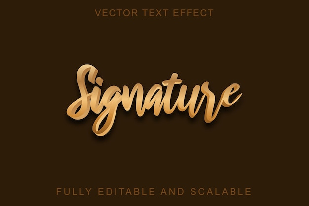 Effet De Texte De Signature 3d