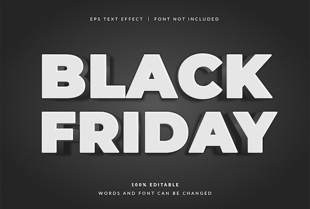 Effet De Texte Simple Black Friday