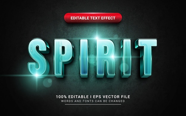 Effet de texte Spirit