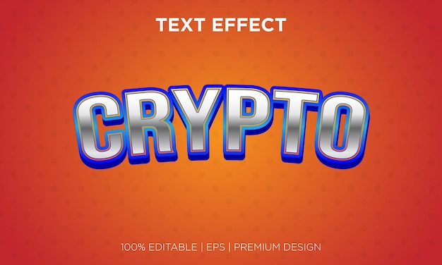 Effet de texte de style crypto