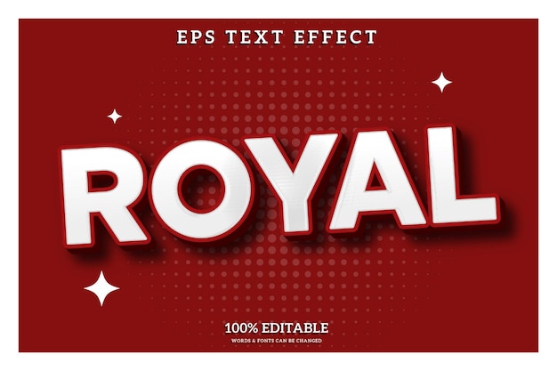 Effet de texte de style royal