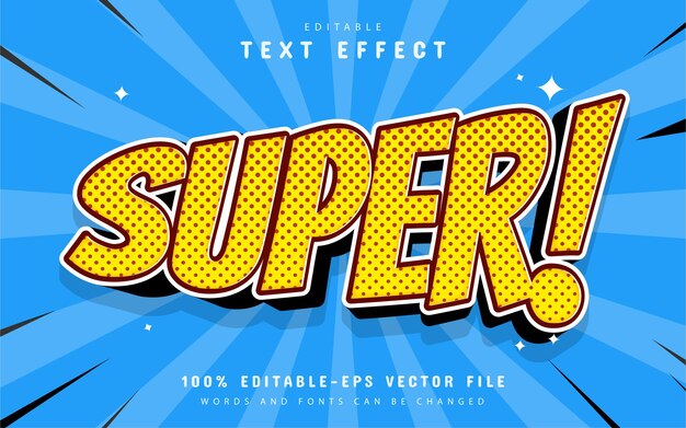 Effet De Texte Super Comique Modifiable