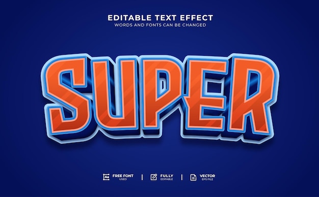 Effet de texte super modifiable