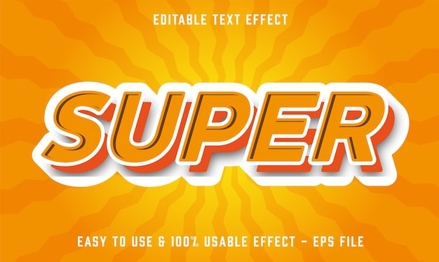 Effet De Texte Super Modifiable